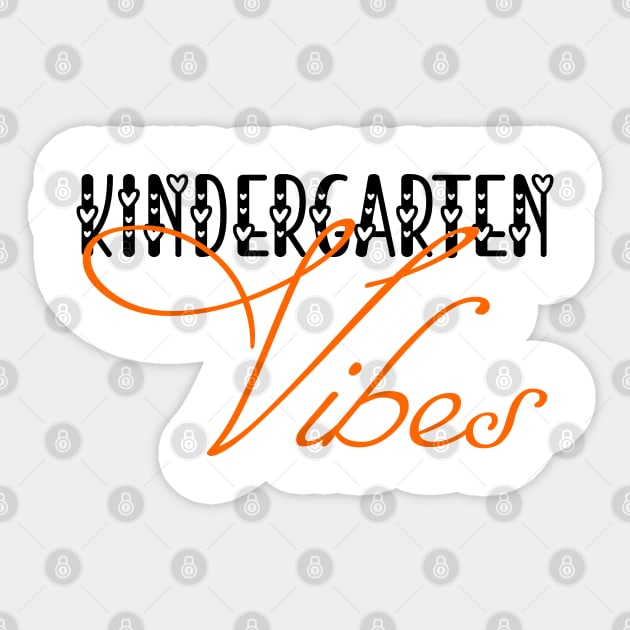 Back To School Kindergarten Vibes Sticker by ALLAMDZ